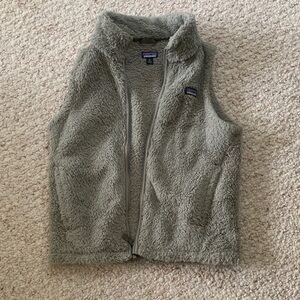 Patagonia Kids Fuzzy Army green Vest